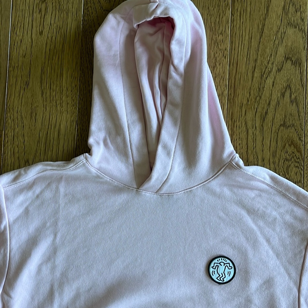 Keith Haring Pink hoodie sweatshirt size M
